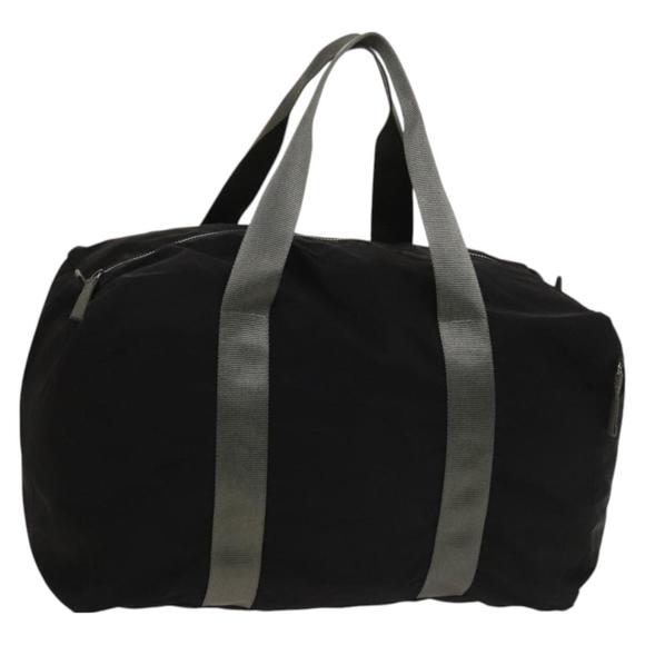 PRADA Sports Boston Bag Nylon Black Silver Auth bs26343 - Picture 1 of 16